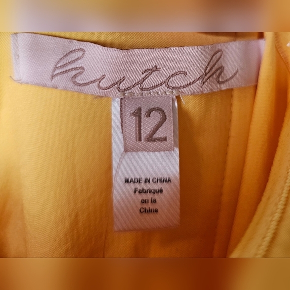 Anthropologie Hutch Women's Floral Halter Maxi Dress NWT Maize/Yellow Size 12 - Picture 7 of 13